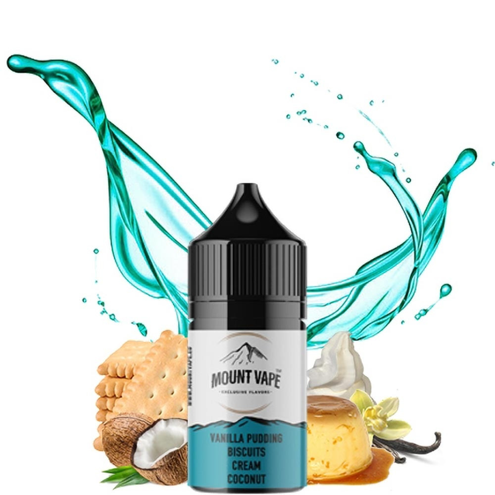 Mount Vape Vanilla Pudding Biscuits Cream Coconut 10ml/30ml Flavorshot