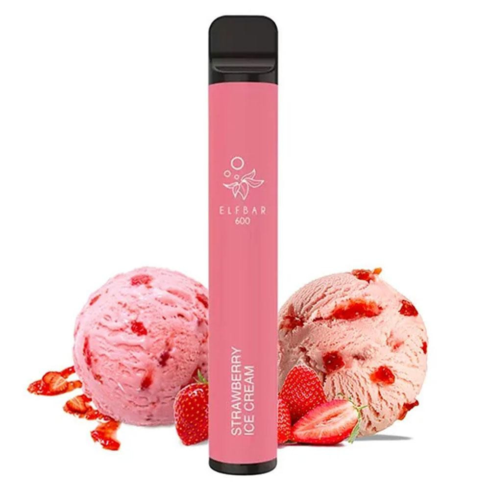 Elf Bar 600 20mg 2ml Strawberry Ice Cream GR