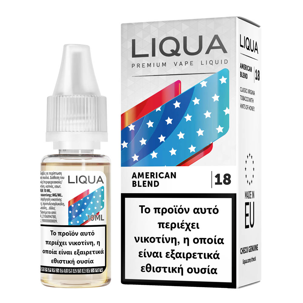 Liqua American Blend 18mg 10ml Υγρό Αναπλήρωσης