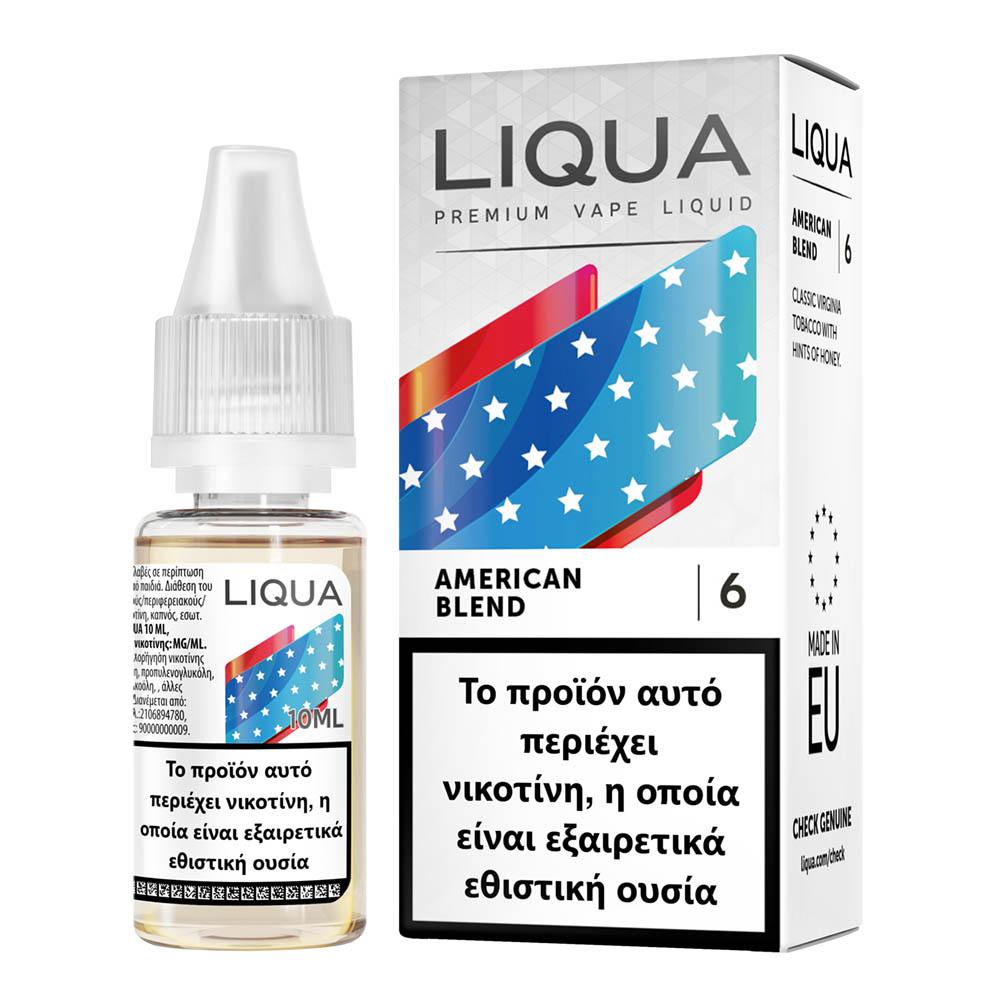 Liqua American Blend 6mg 10ml Υγρό Αναπλήρωσης