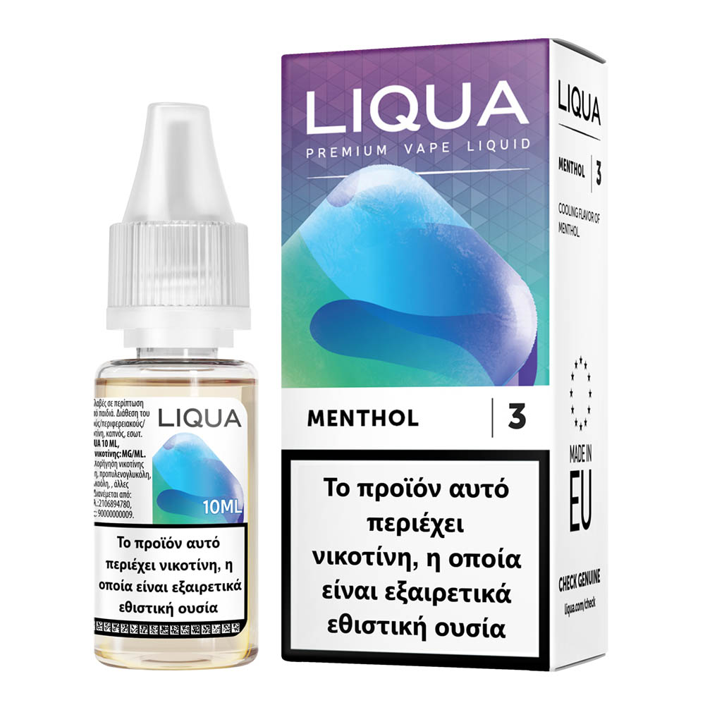Liqua Menthol 3mg 10ml Υγρό Αναπλήρωσης