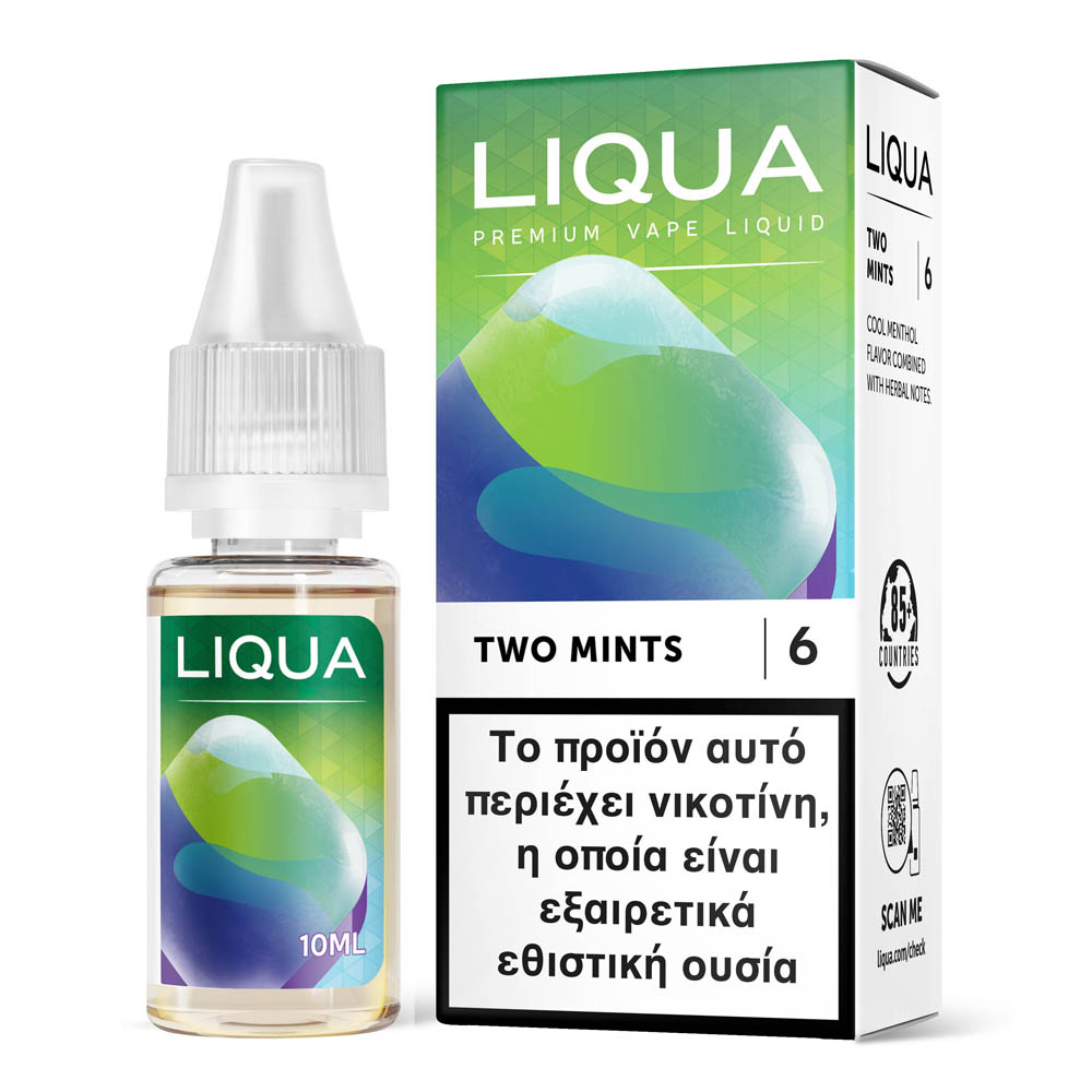 Liqua Two Mints 6mg 10ml Υγρό Αναπλήρωσης