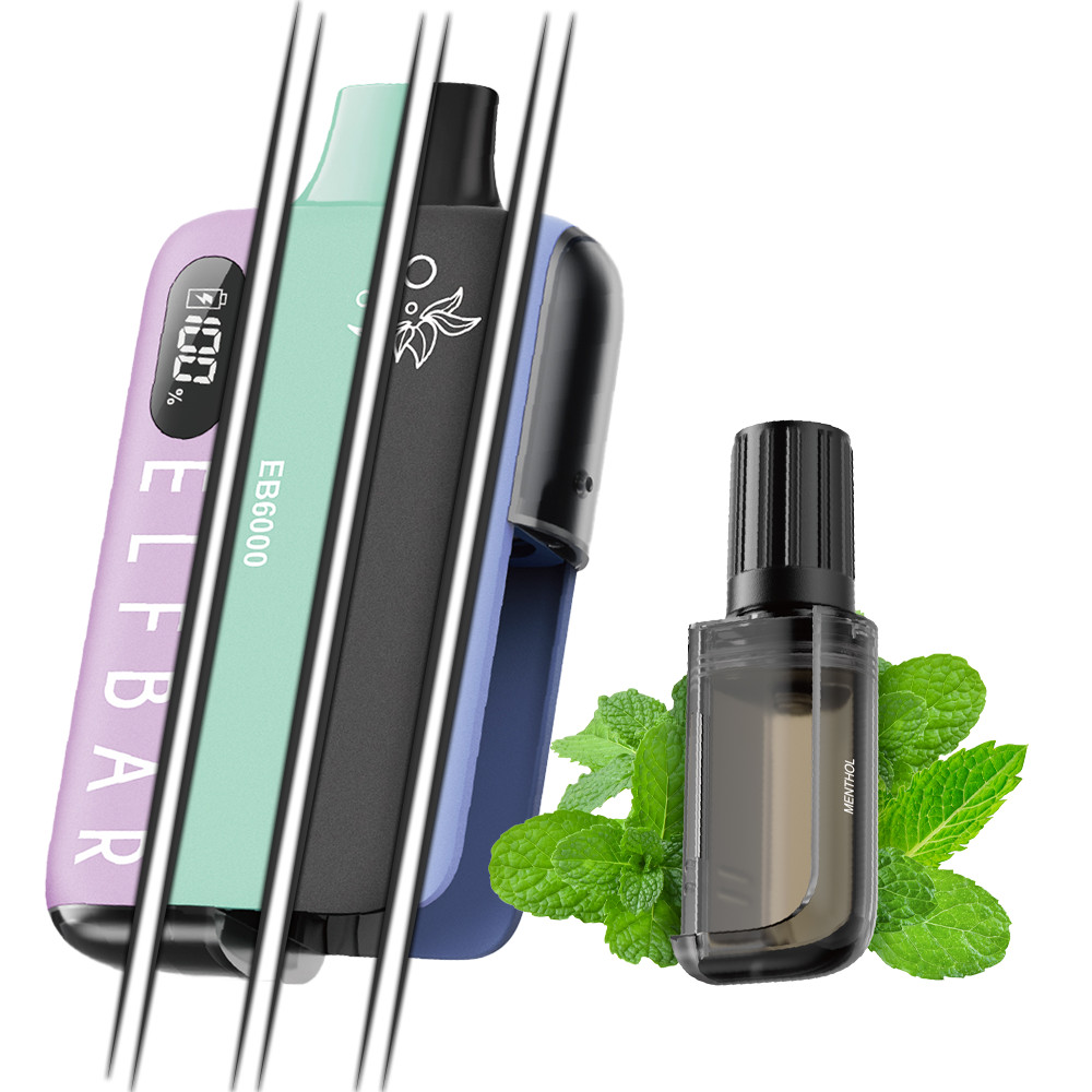 Elf Bar 6000 20mg 10ml Menthol Kit