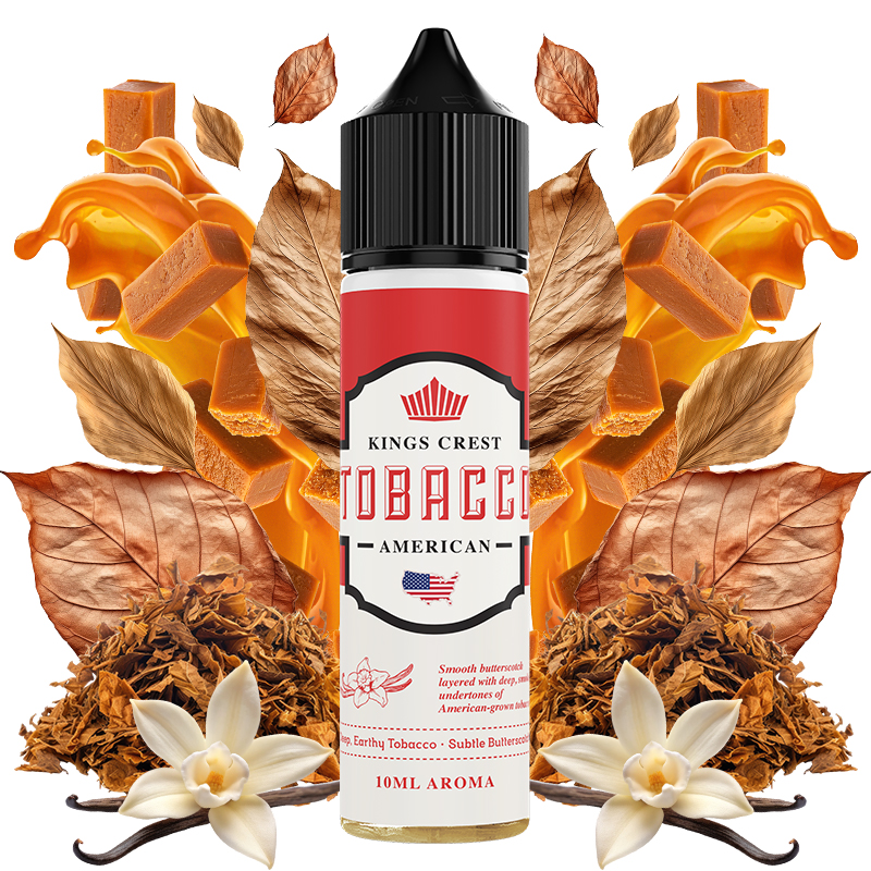 Kings_Crest_Tobacco_American_10ml_Longfill_with_ingredients