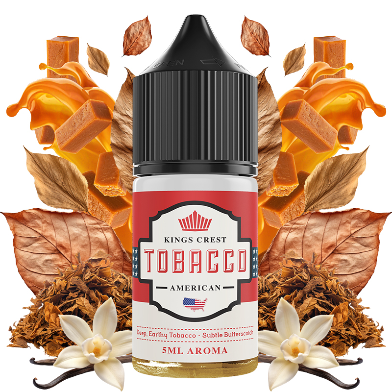 Kings_Crest_Tobacco_American_5ml_Longfill_with_ingredients