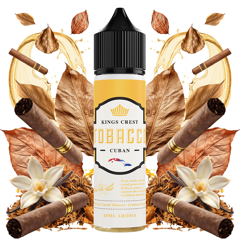 Kings_Crest_Tobacco_Cuban_10ml_Longfill_with_ingredients