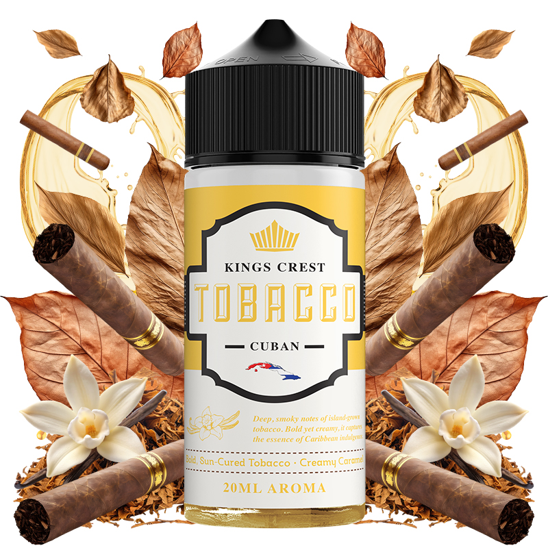Kings_Crest_Tobacco_Cuban_20ml_Longfill_with_ingredients