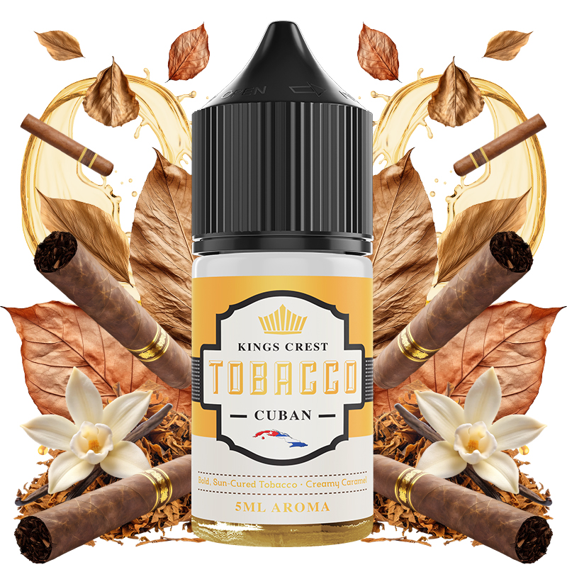 Kings_Crest_Tobacco_Cuban_5ml_Longfill_with_ingredients