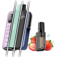 Elf Bar 6000 20mg 10ml Strawberry Ice Kit