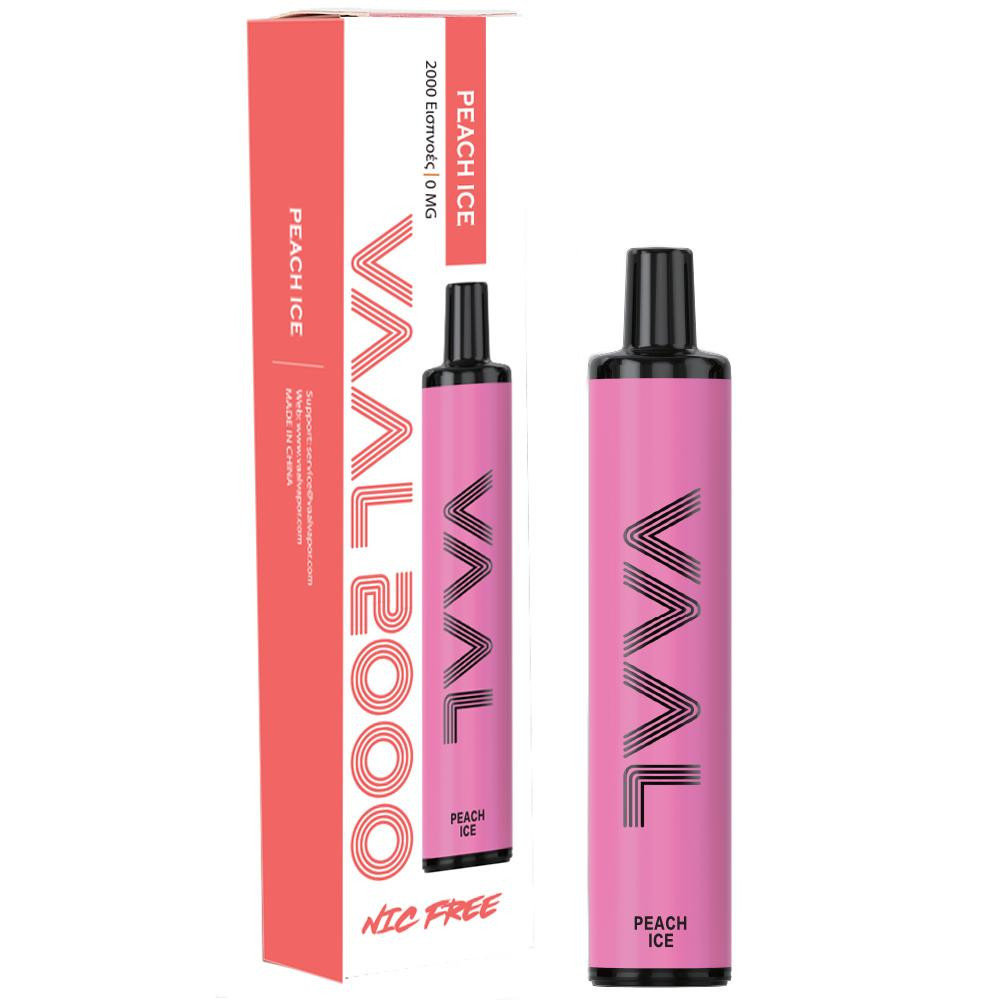 Vaal 2000 0mg 5ml Peach Ice