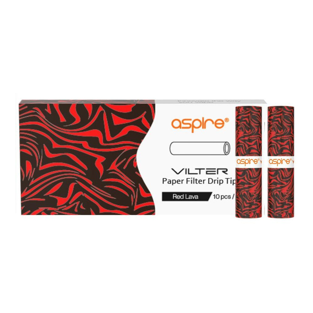 Aspire Vilter Paper Filter 10 Τεμ. Φίλτρα Red Lava