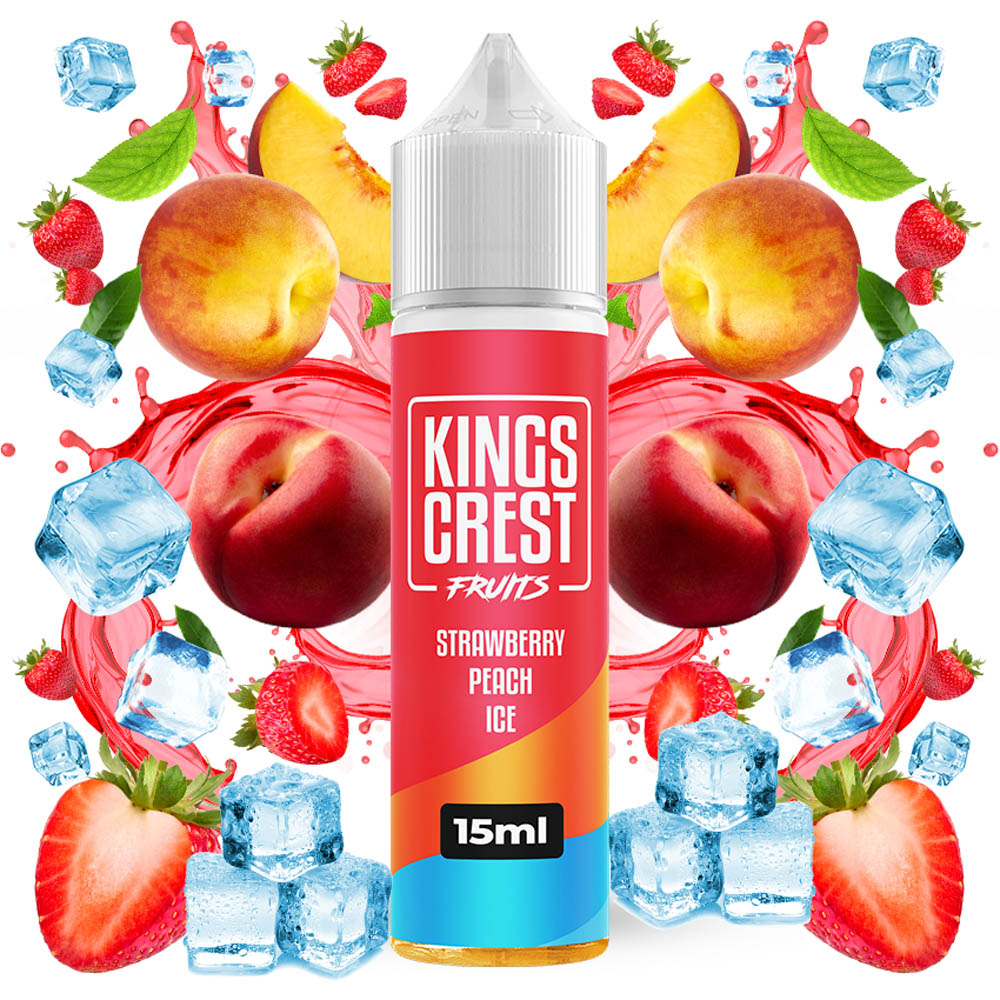 Kings Crest Fruits Strawberry Peach Ice 15ml/60ml Flavorshot