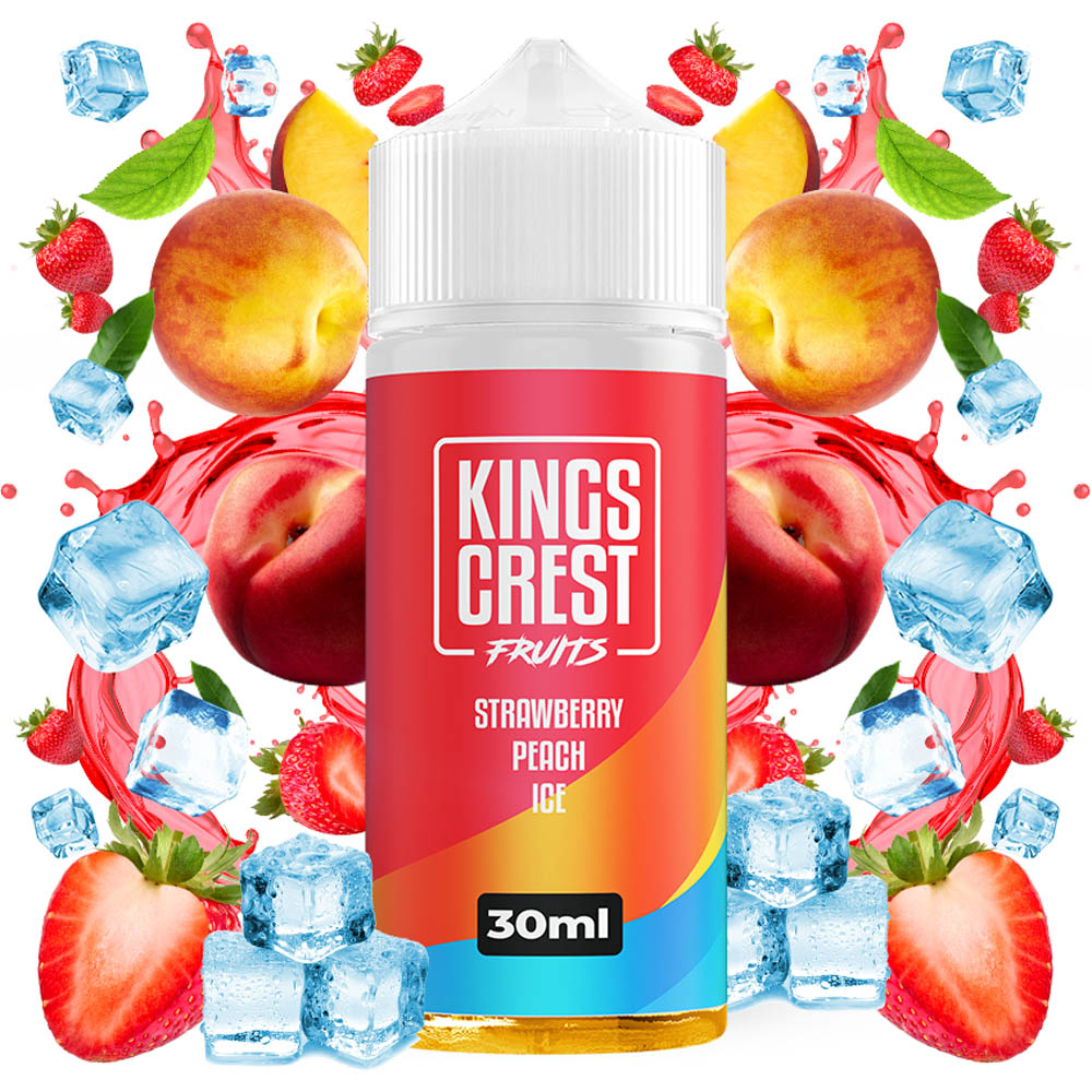 Kings Crest Fruits Strawberry Peach Ice 30ml/120ml Flavorshot