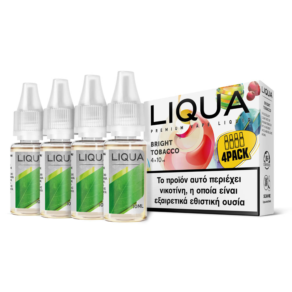 Liqua Bright Tobacco 6mg 4x10ml Υγρό Αναπλήρωσης