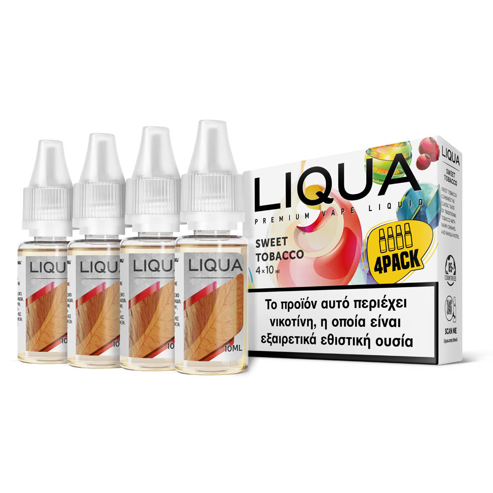 Liqua Sweet Tobacco 12mg 4x10ml Υγρό Αναπλήρωσης