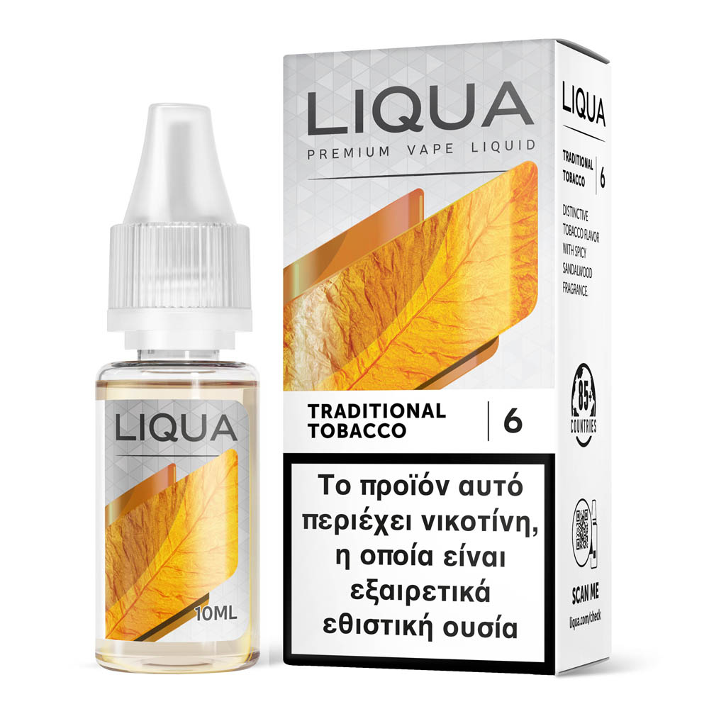 Liqua Traditional Tobacco 6mg 10ml Υγρό Αναπλήρωσης
