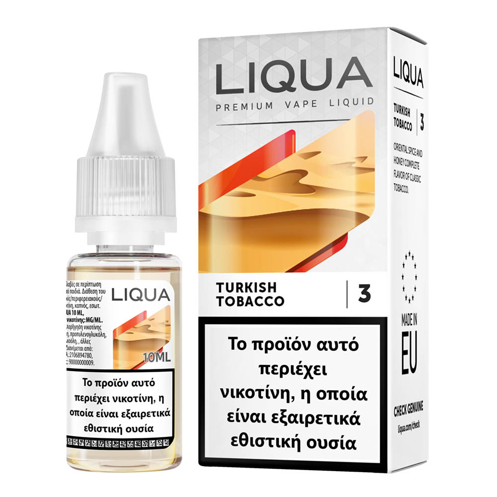 Liqua Turkish Tobacco 3mg 10ml Υγρό Αναπλήρωσης