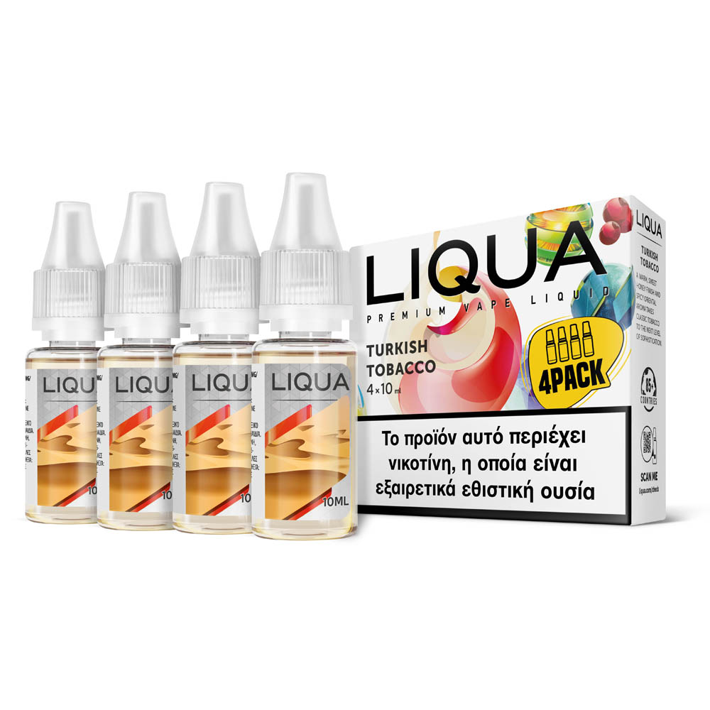 Liqua Turkish Tobacco 12mg 4x10ml Υγρό Αναπλήρωσης
