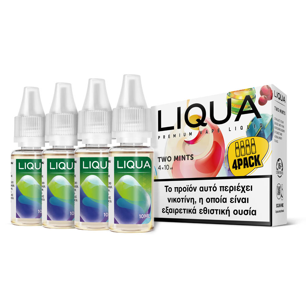 Liqua Two Mints 12mg 4x10ml Υγρό Αναπλήρωσης