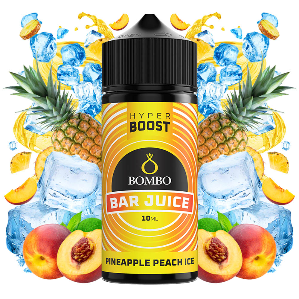 Bombo Bar Juice Hyper Boost Pineapple Peach Ice 10ml/120ml FS