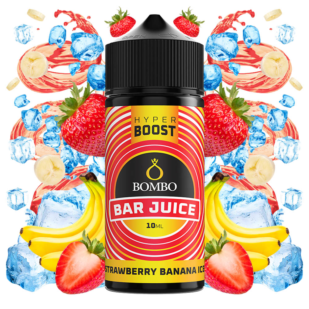 Bombo Bar Juice Hyper Boost Strawberry Banana Ice 10ml/120ml FS
