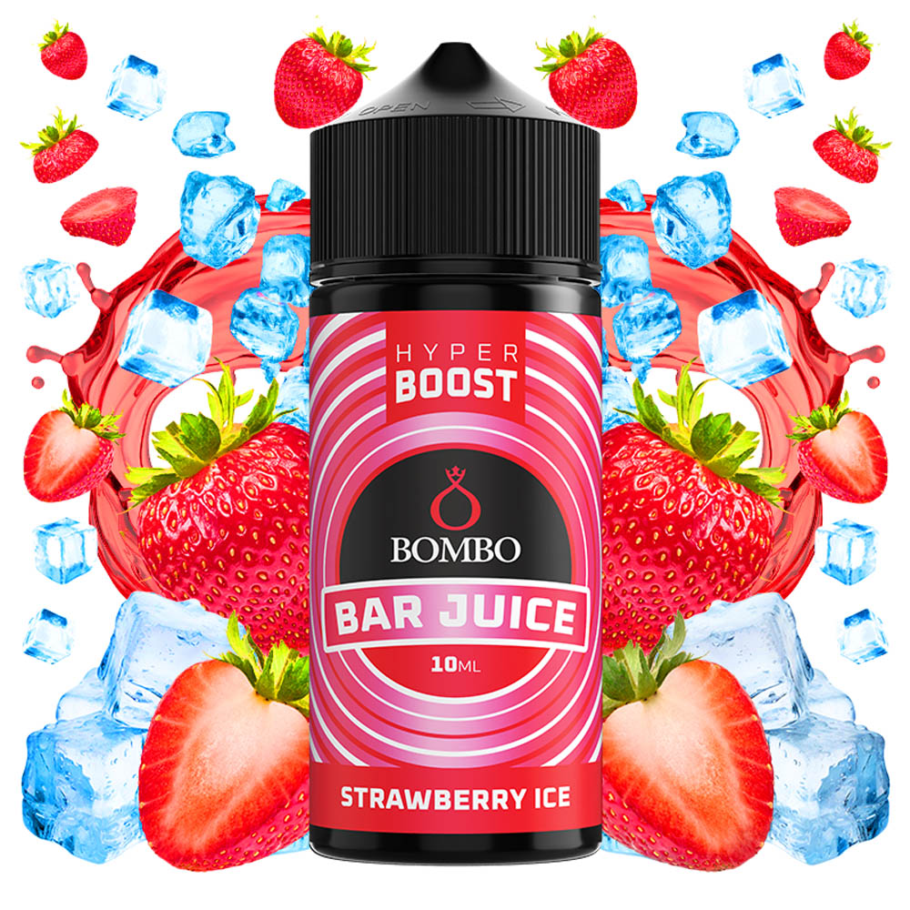 Bombo Bar Juice Hyper Boost Strawberry Ice 10ml/120ml FS
